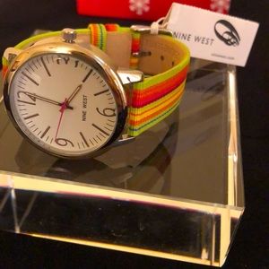 NINE WEST WATCH WITH RIBBON BAND